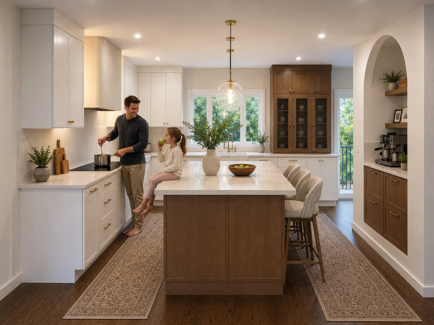Kitchen gathering space